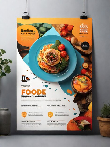 Restaurant korting voedsel Burger Flyer Design Vandaag Menu slang Chinese maaltijd advertentie Template Delicious Fast Food Pizza Poster