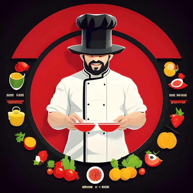 Foto logo del ristorante generative ai