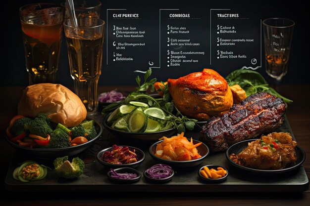 Restaurant Menu Design Design visually appealing restaurant menus with AI assistance