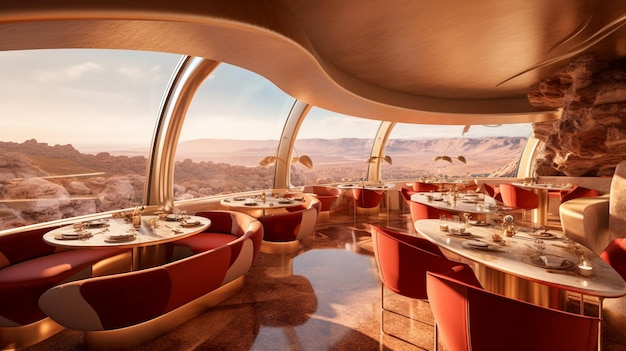 The restaurant at the red planet.