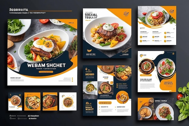 Restaurant Social Media Post Design Template