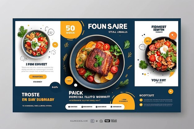 Restaurant Social Media Post Design Template