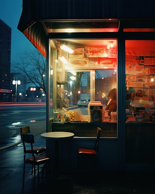 a restaurant with a sign that says " restaurant ".