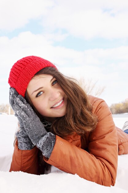 Resting in the snow