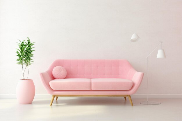 Photo resting sofa mockup