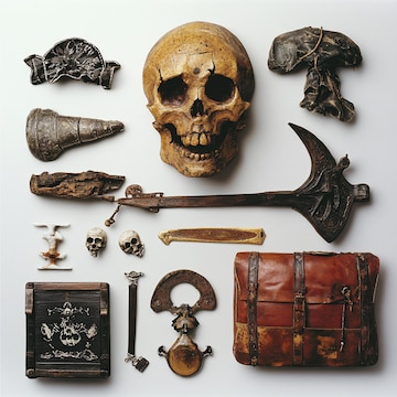 The restoration and preservation of pirate artifacts for educational purposes | Premium AI-generated image