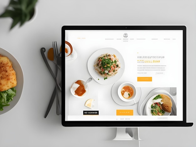 レストランのウェブサイトのデザイン