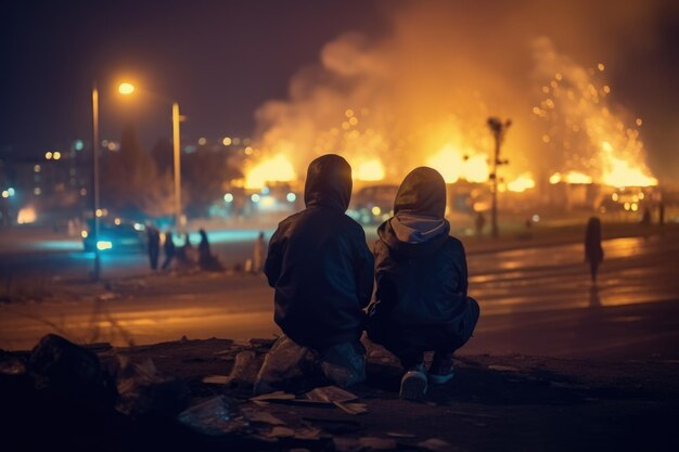 Результат военных действий между разными странами. Последствия — ужасные войны. Разрушение инфраструктуры людей. Спасение людей, пожары и снос домов. Спасение в результате конфликтов.