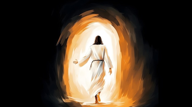 Resurrection of Jesus Christ from empty tomb