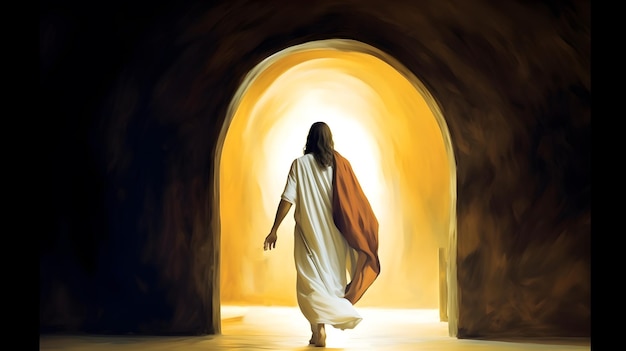 Resurrection of Jesus Christ from empty tomb