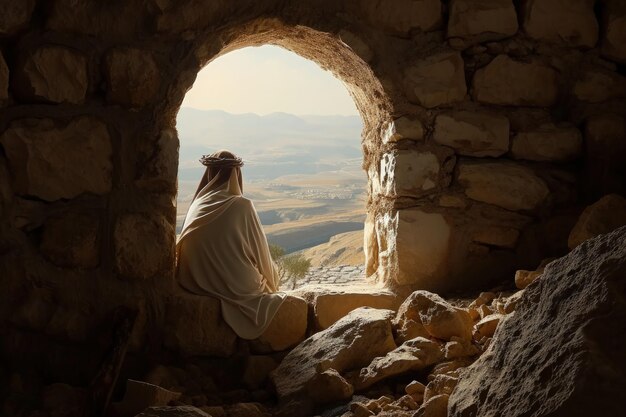 Premium Photo  Resurrection moment jesus christs rebirth the unveiling 