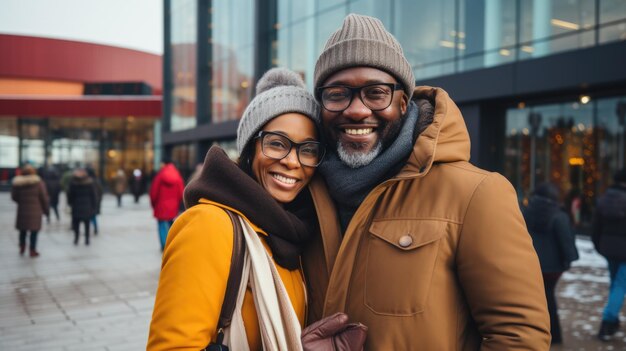 Retail Romance Couple Bonds tijdens Black Friday Shopping