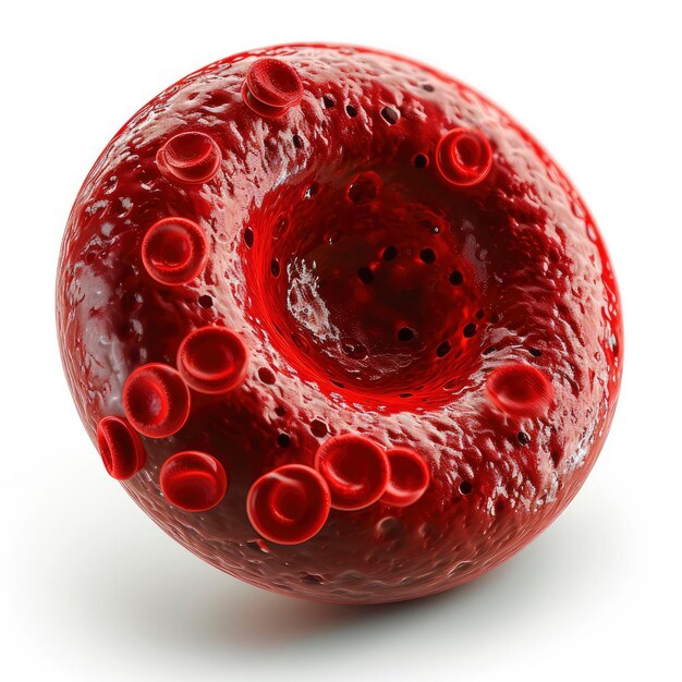 Reticulocyte Red Blood Cell Digital Illustration 3d illustration