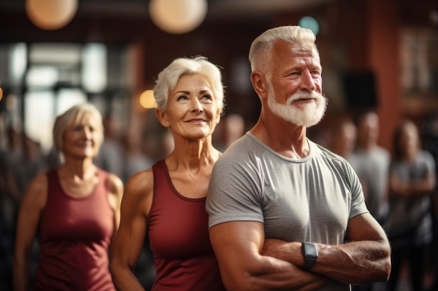 Retirees are involved in sports and fitness activities