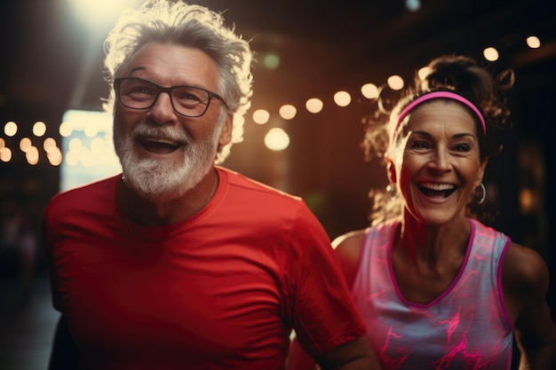 Retirees are involved in sports and fitness activities