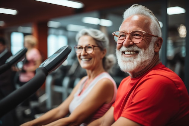 Retirees are involved in sports and fitness activities