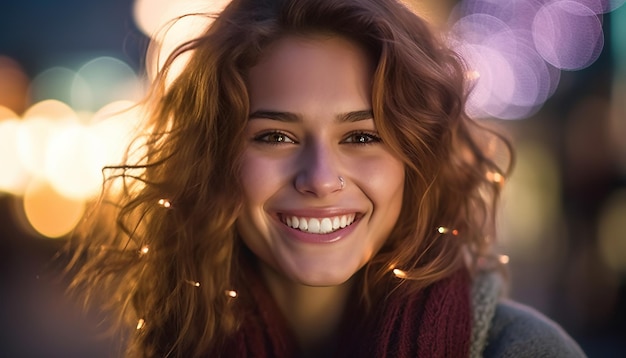 Foto retrato de uma mulher de brasileira na praia segurando