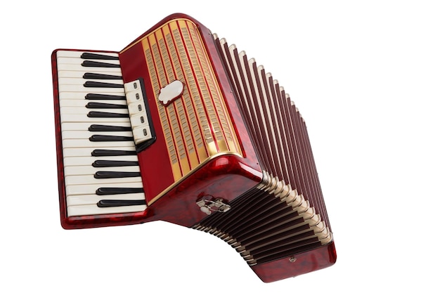 Retro accordion isolated