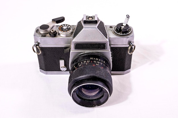 Retro analog camera point of view