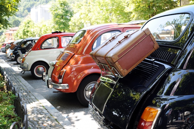 Retro auto's tentoonstelling