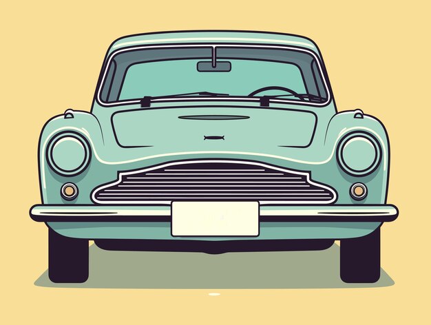 retro auto vector