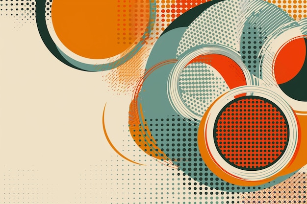 Retro background with an abstract design