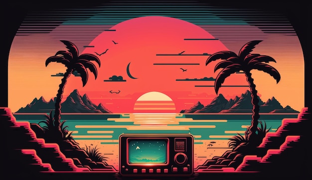 Retro background