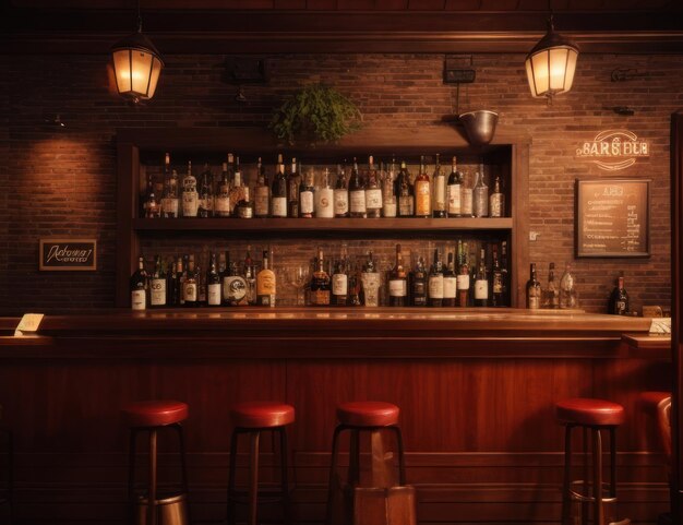 Retro bar-interieur