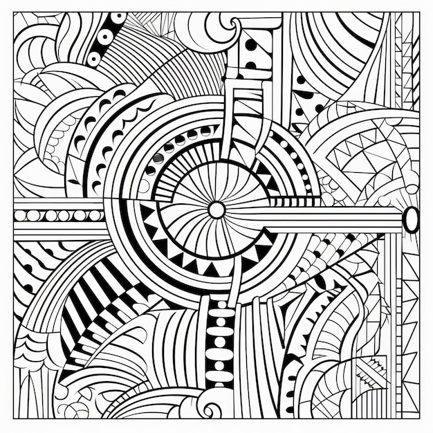 超人気新品 Retro 80's Adults for Pages Coloring Zendoodle Vibrant Bliss アート・デザイン・音楽