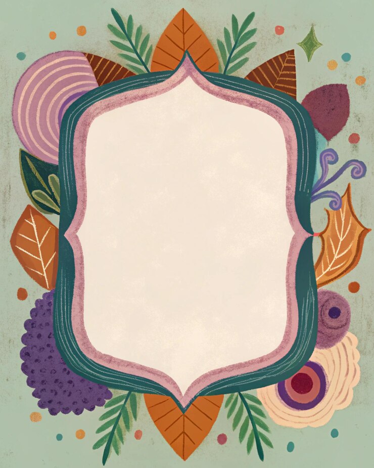 Photo retro border design vintage border pattern