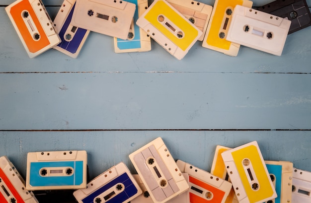 Retro cassette tapes 