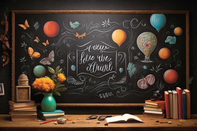 Photo retro_chalkboard_inspiration_illustrations