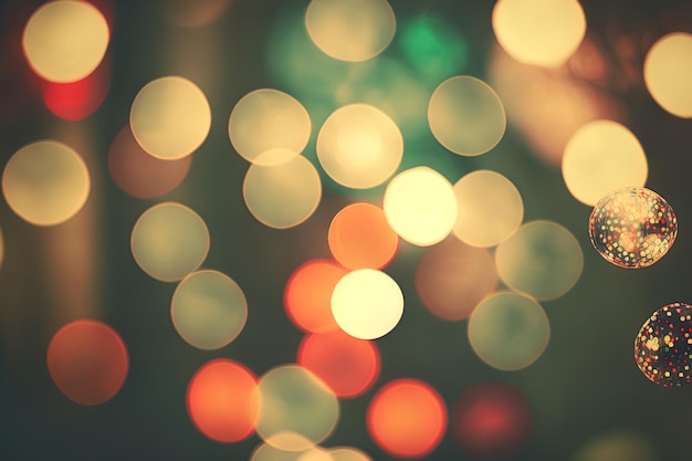 Retro Christmas Bokeh