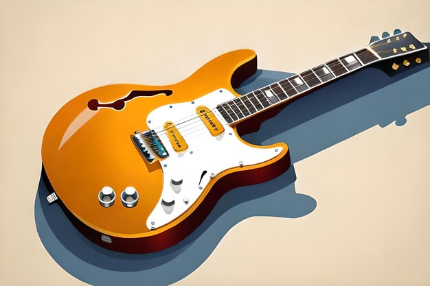 Ретро классическая гитара постер музыкальный постер в стиле ретро