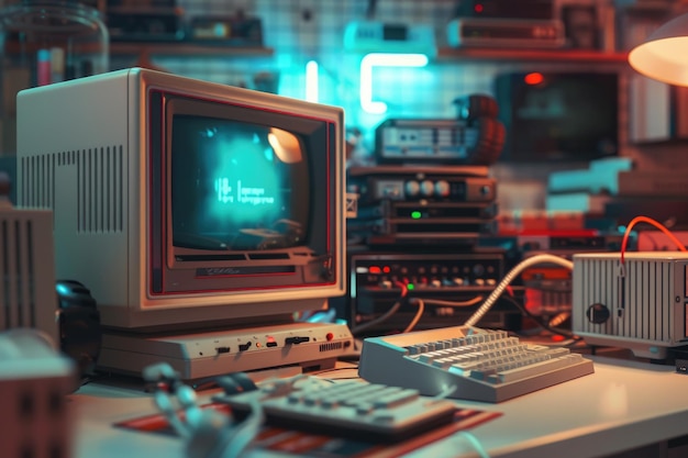 Retro computer header image