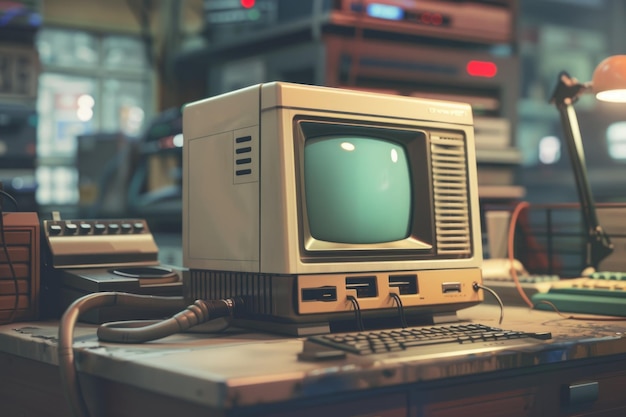 Retro computer header image