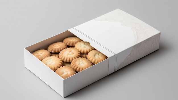 Мокап упаковки Retro Cookie Box