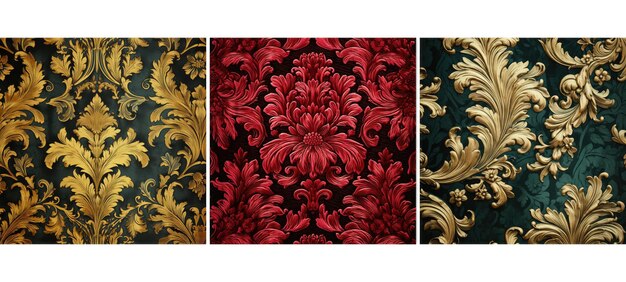 レトロ ダマスク 織物 フォトグラフ アイラスト 古い維 抽象 花の装飾 デコレーション レトロダマスクの織物 背景の質感
