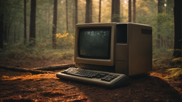 Retro desktop computer