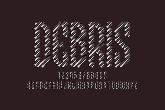 Retro Fashion Font Effect Vector