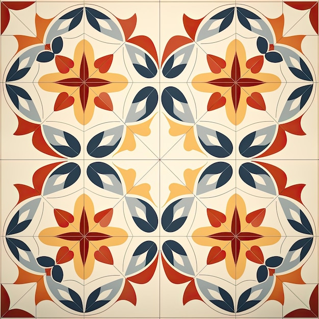 Retro Floor Tile Pattern