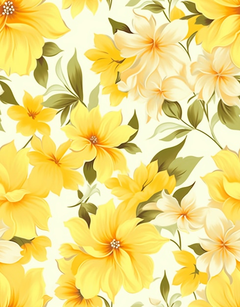 Retro Floral Pattern Background