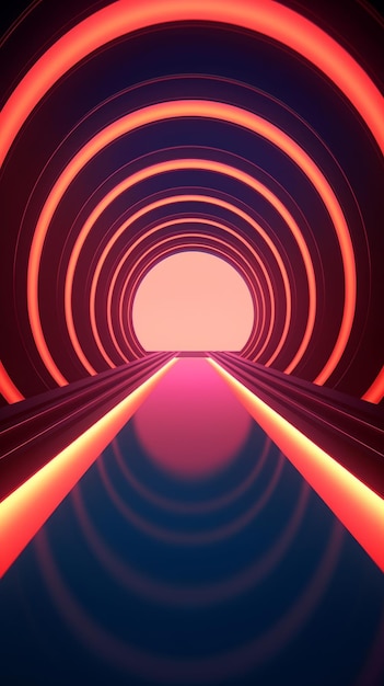 Photo retro futuristic 3d abstract background