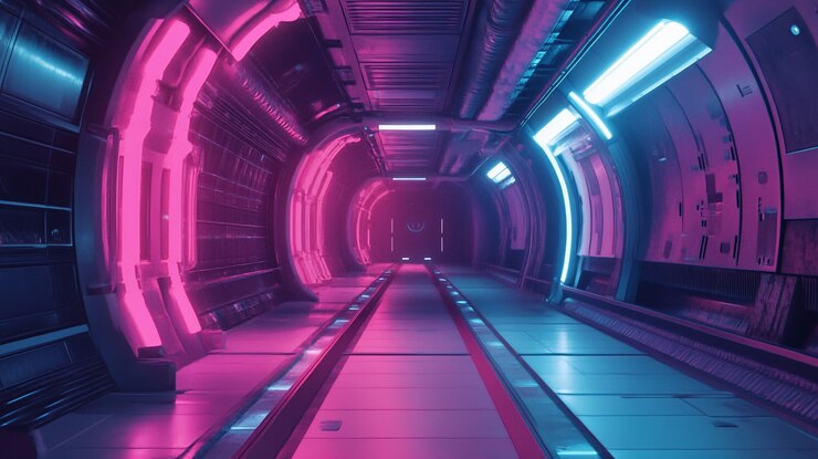 Photo retro futuristic
