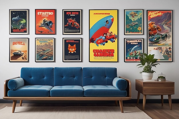 Retro Gaming Nostalgia Classic Game Posters on Walls