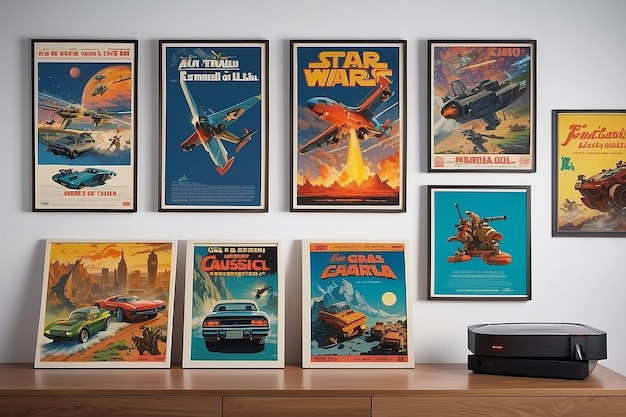 Retro Gaming Nostalgia Klassieke Spelletjes Posters op de muren