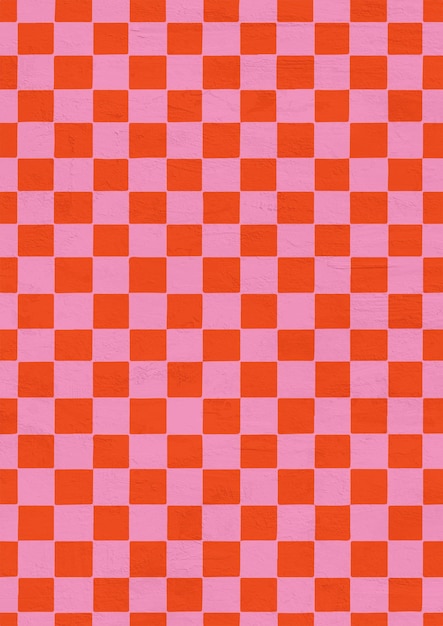 Retro Geometric Checkered Art Checkeredboard Pattern