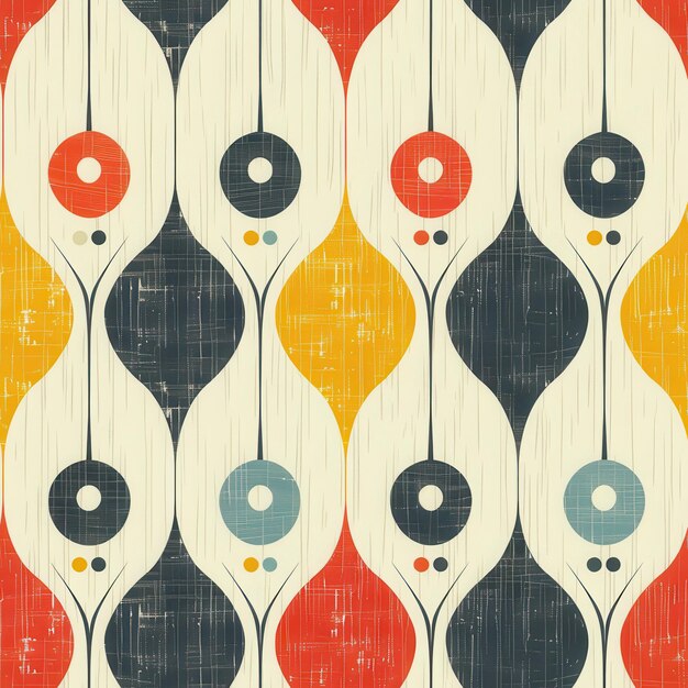 Photo retro geometric pattern in pastel colors