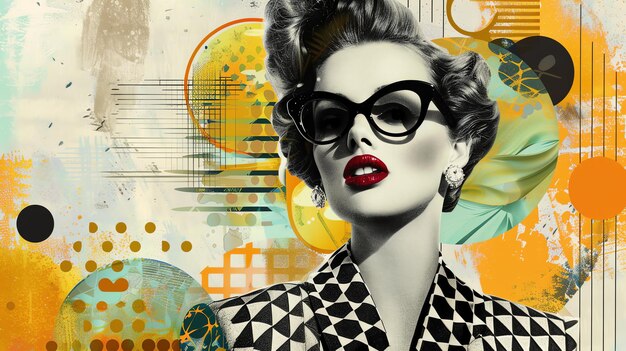 Photo retro glamour with a modern twist