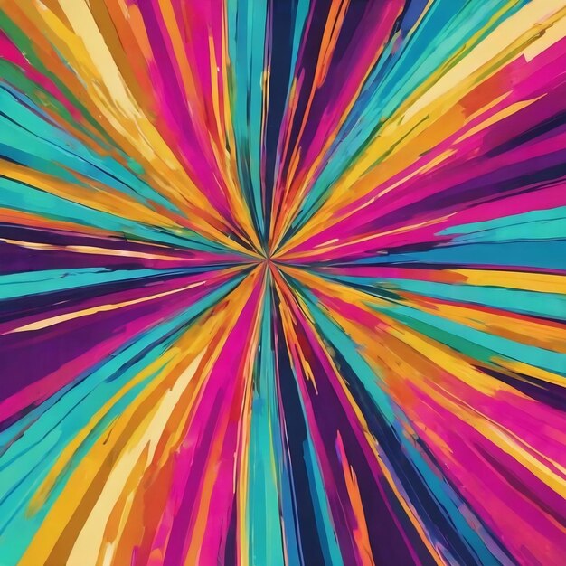 Retro groovy burst summer and carnival backdrop with vibrant strokes generative ai